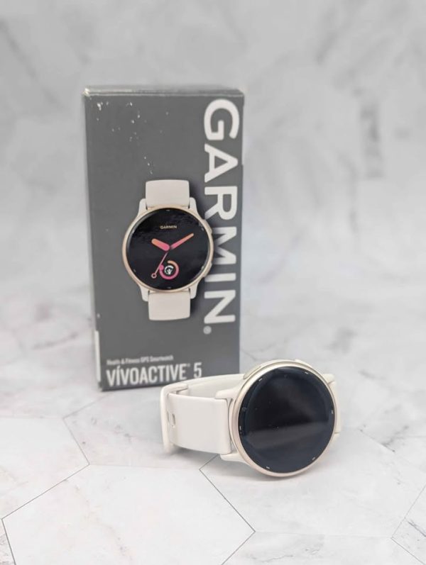 Ladies White Garmin Watch VIVOACTIVE 5 Fitness GPS Smartwatch - BP371880 - Image 4