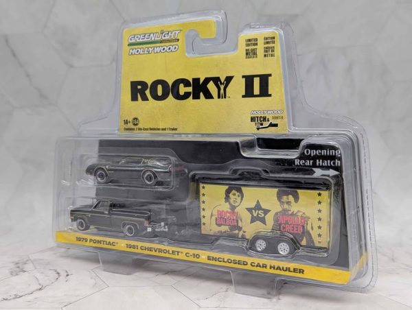 Greenlight Collectibles Rocky II 1979 Pontiac & 1981 Chevrolet C-10 Collectable Model Cars- BP375466