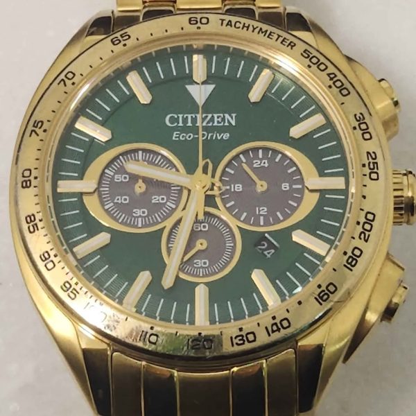 MENS GOLD CITIZEN WATCH #GN337759 - Image 9