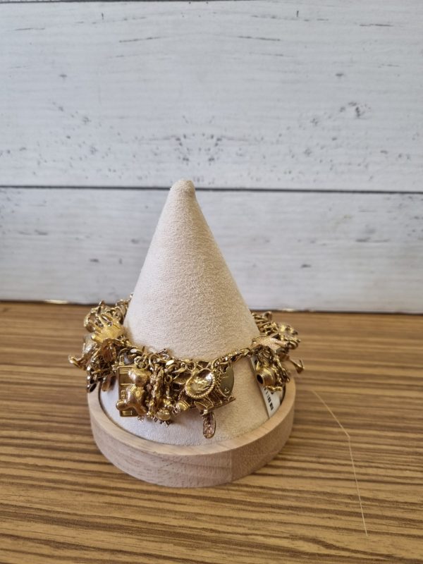 9CT YELLOW GOLD CHARM BRACELET - TW327763 - Image 7