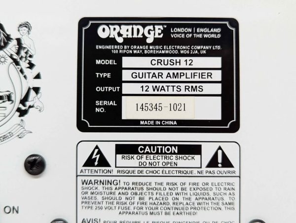 Orange Crush 12 Guitar Amplifier - BP372989 - Image 5
