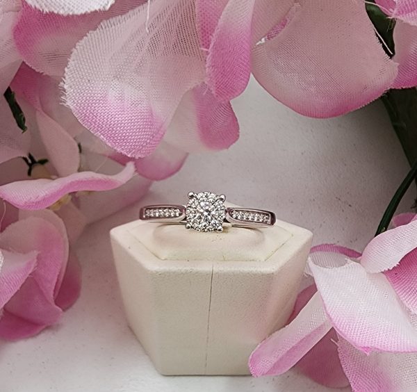 Ladies 9CT White Gold Diamond Ring - IP317552 - Image 10
