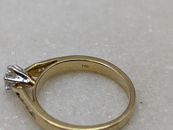 Ladies 18CT Yellow Gold Diamond Solitaire Ring (3.9gms) - BP312929 - Image 6