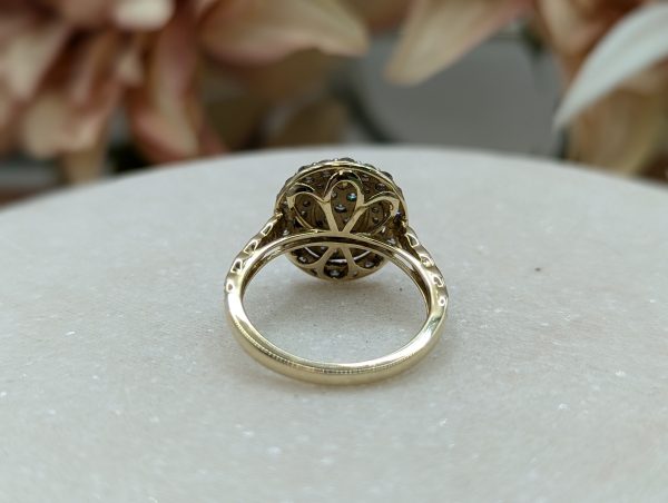 Ladies 9CT Yellow Gold Diamond Cluster Dress Ring (3.0gms) - BP296413 - Image 4