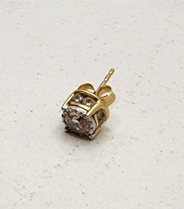 One Only Valuated 14CT Yellow Gold Diamond Earring - IP313397 - Image 4