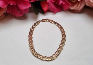 9ct Yellow Gold Double Curb Link Bracelet TW331241