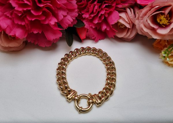 9ct Yellow Gold Curb Link Bracelet TW354067