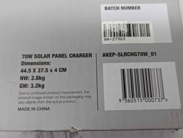 Sealed Kings 70W Solar Panel Charger (AKEP-SLRCHG70W) - BP366468 - Image 4