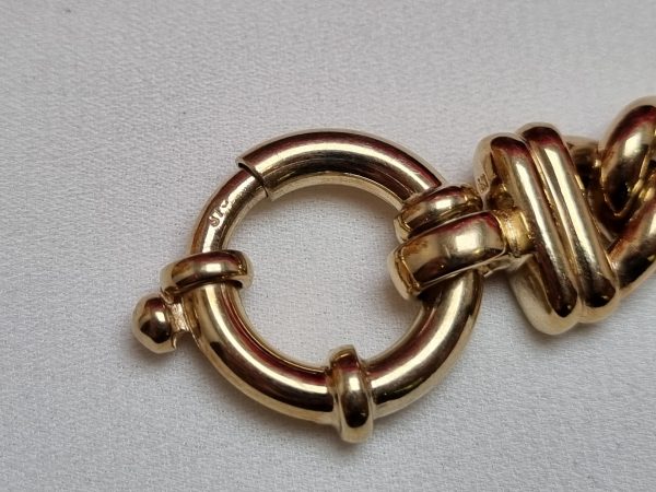 9ct Yellow Gold Curb Link Bracelet TW354067 - Image 4