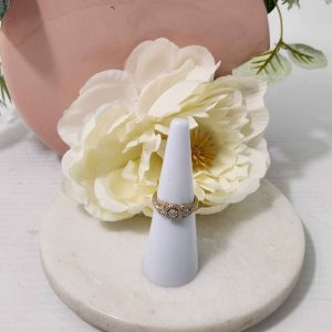 LADIES 18CT YELLOW GOLD RING #GN367696