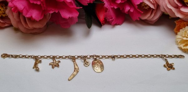 9ct Yellow Gold Charm Bracelet TW329868 - Image 11