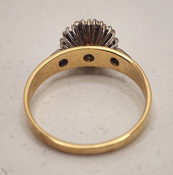 Valuated 18CT Yellow Gold Illusion Diamonds and Sapphire - IP354362 - Image 8