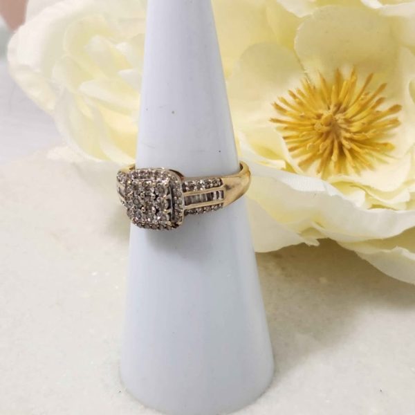 LADIES 9CT YELLOW GOLD RING #GN371325 - Image 9