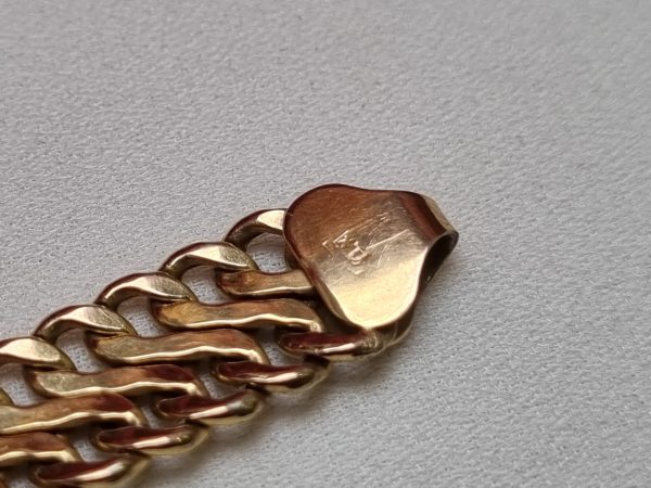 9ct Yellow Gold Double Curb Link Bracelet TW361585 - Image 12