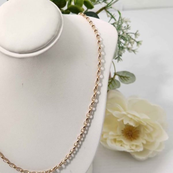 LADIES 9CT YELLOW GOLD NECKLACE - Image 3