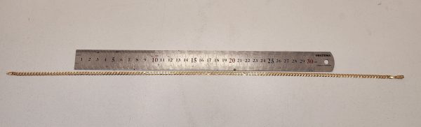 Unisex 9CT Yellow Gold Curb Necklace 50CM - IP355107 - Image 3