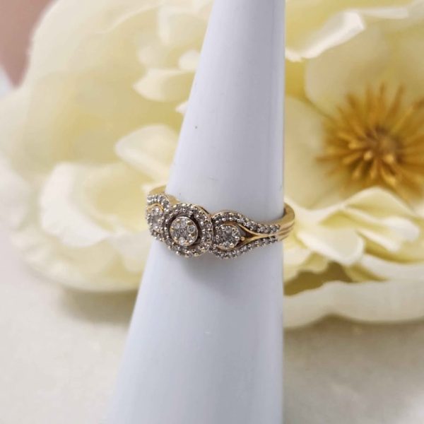 LADIES 18CT YELLOW GOLD RING #GN367696 - Image 4