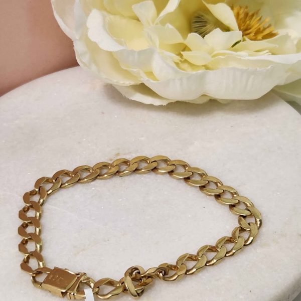 LADIES 14CT YELLOW GOLD BRACELET #GN370136 - Image 3