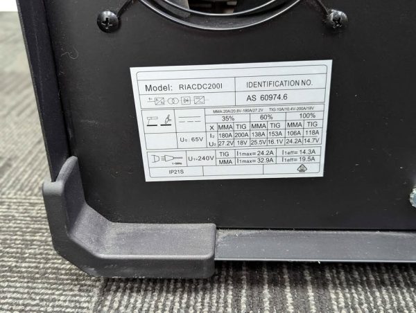 Renegade Industrial 200Amp Inverter AC/DC TIG Welder (RIACDC2001) - BP373350 - Image 6