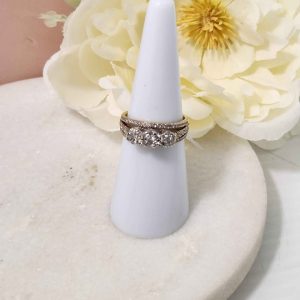LADIES 9CT YELLOW GOLD RING #GN370802