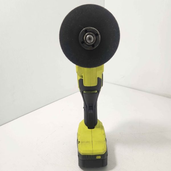 RYOBI ANGLE GRINDER WITH 4.0AH BATTERY #GN374611 - Image 7