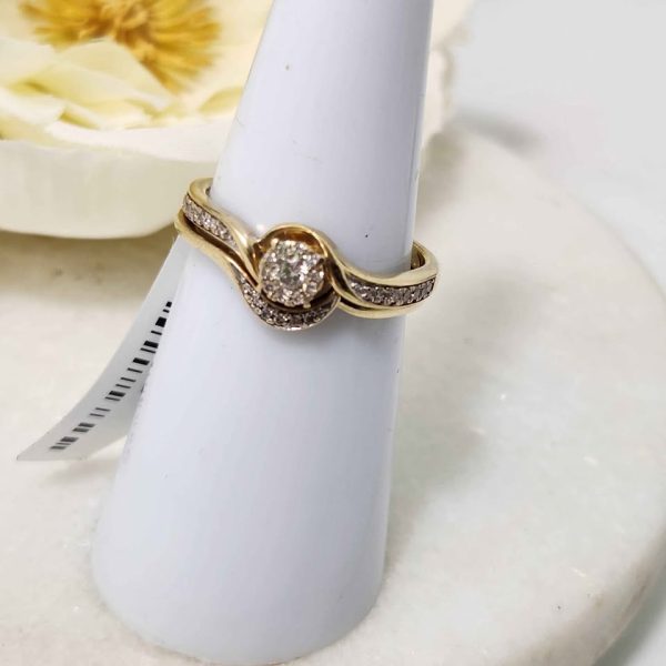 LADIES 9CT YELLOW GOLD RING #GN371071 - Image 8