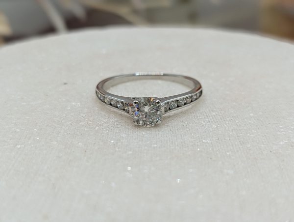 Lady's 18CT White Gold and Diamond Engagement Ring (2.57gms) - BP302647 - Image 2