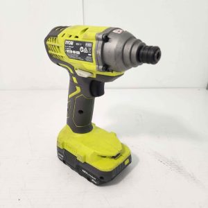 RYOBI IMPACT DRIVER WITH BATTERY AND CHARGER #GN376188