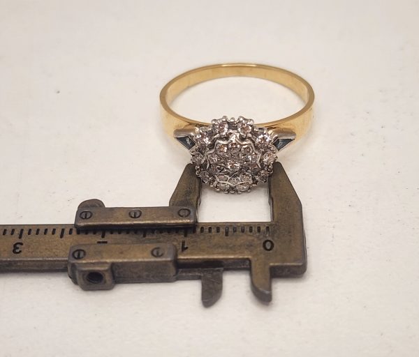 Valuated 18CT Yellow Gold Illusion Diamonds and Sapphire - IP354362 - Image 9