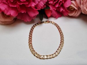 9ct Yellow Gold Curb Link Bracelet TW342014