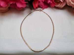 9ct Yellow Gold Thin Curb Chain Bracelet TW317662