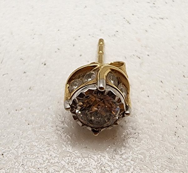 One Only Valuated 14CT Yellow Gold Diamond Earring - IP313397 - Image 6
