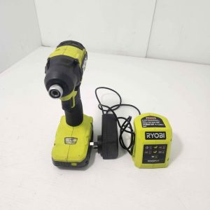 RYOBI IMPACT DRIVER WITH 2.0AH BATTERY AND CHARGER #GN374608