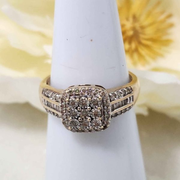 LADIES 9CT YELLOW GOLD RING #GN371325 - Image 5