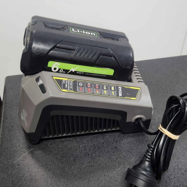 RYOBI NON GENERIC BATTERY AND GENERIC CHARGER #GN355043 - Image 7