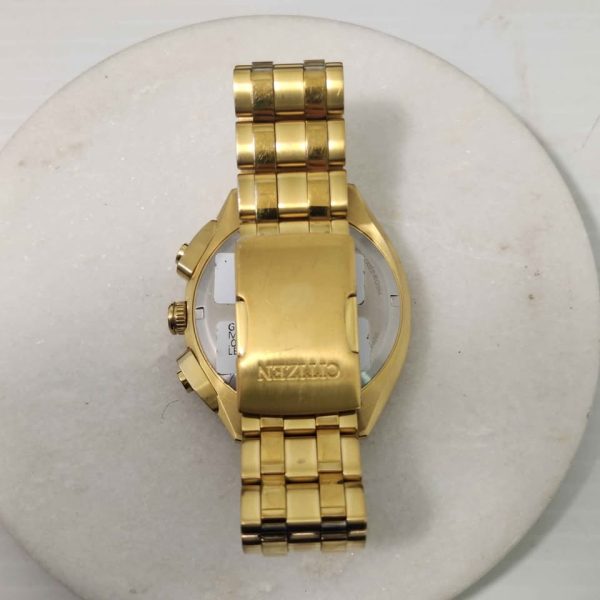 MENS GOLD CITIZEN WATCH #GN337759 - Image 7
