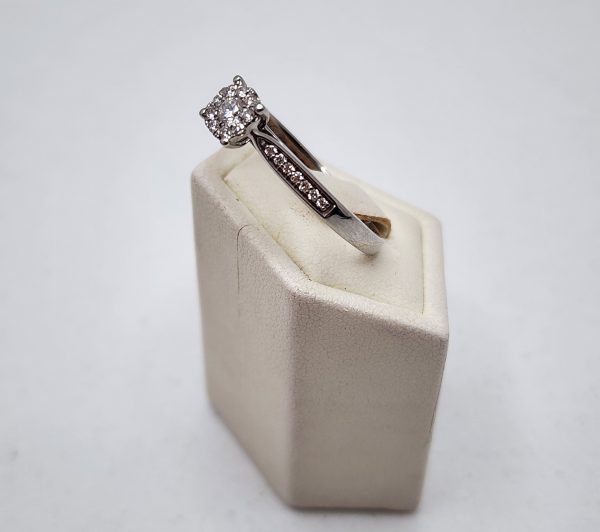 Ladies 9CT White Gold Diamond Ring - IP317552 - Image 5