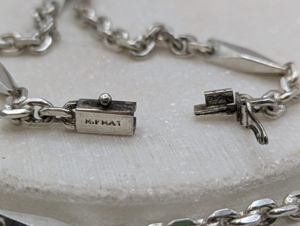 Unisex Silver Chain Link Style Necklace (43.1gms) - BP373714 - Image 6