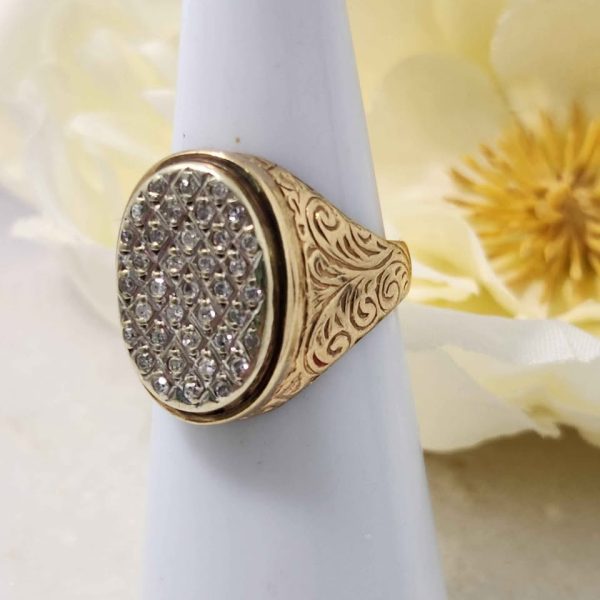 LADIES 9CT YELLOW GOLD RING #GN368893 - Image 4