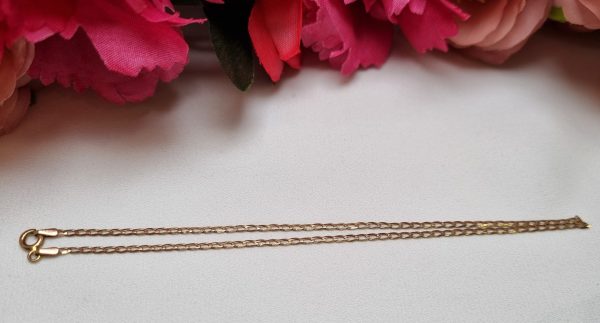 9ct Yellow Gold Thin Curb Chain Bracelet TW317662 - Image 7
