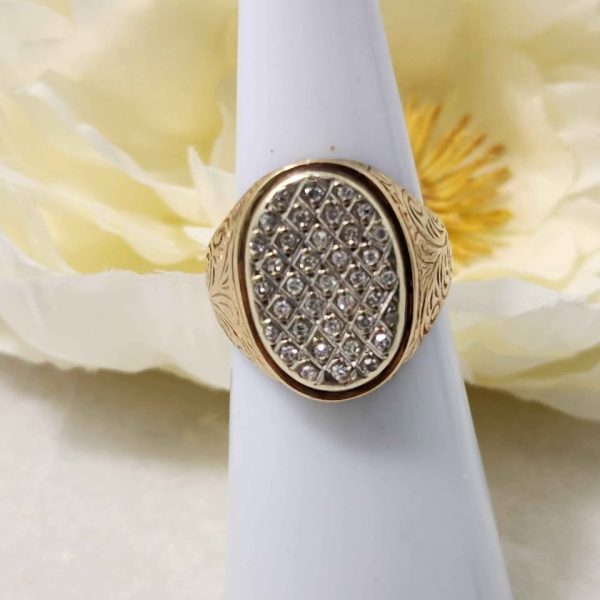 LADIES 9CT YELLOW GOLD RING #GN368893 - Image 2