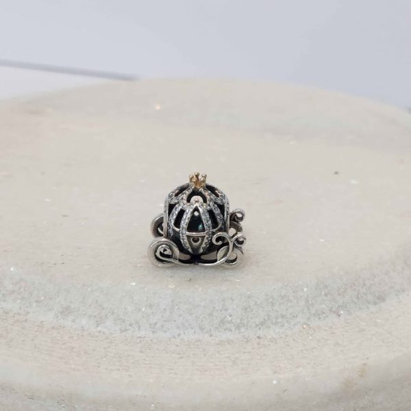 DISNEY CINDERELLA PUMPKIN COACH PANDORA CHARM #GN366402-5 - Image 7