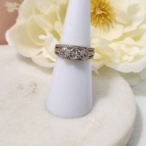 LADIES 9CT YELLOW GOLD RING #GN370802 - Image 8