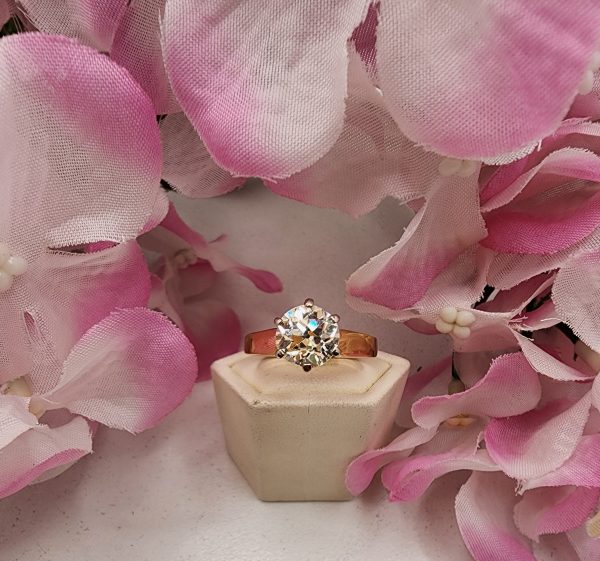 Valuated 18CT Yellow Gold 2.56CT Solitaire Diamond - IP304977