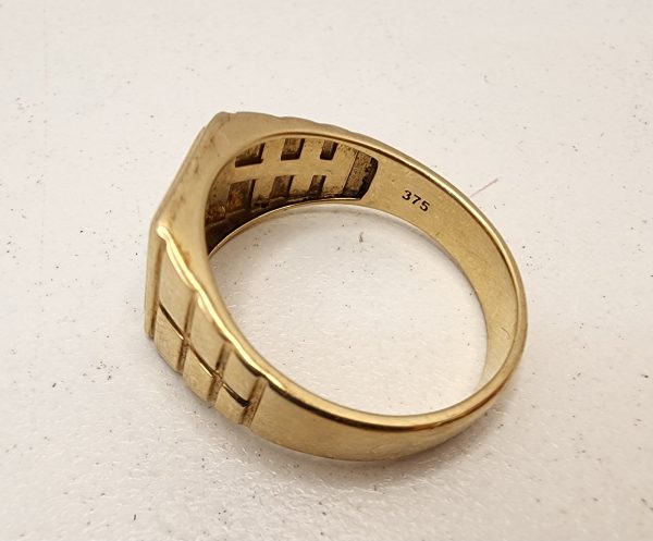 Men's 9CT Yellow Gold Ring - IP368807 - Image 2