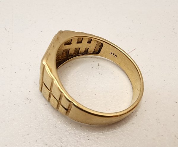 Men's 9CT Yellow Gold Ring - IP368807 - Image 8
