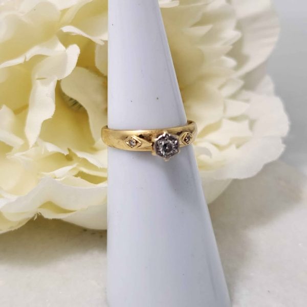 LADIES 18CT YELLOW GOLD RING #GN368892 - Image 6