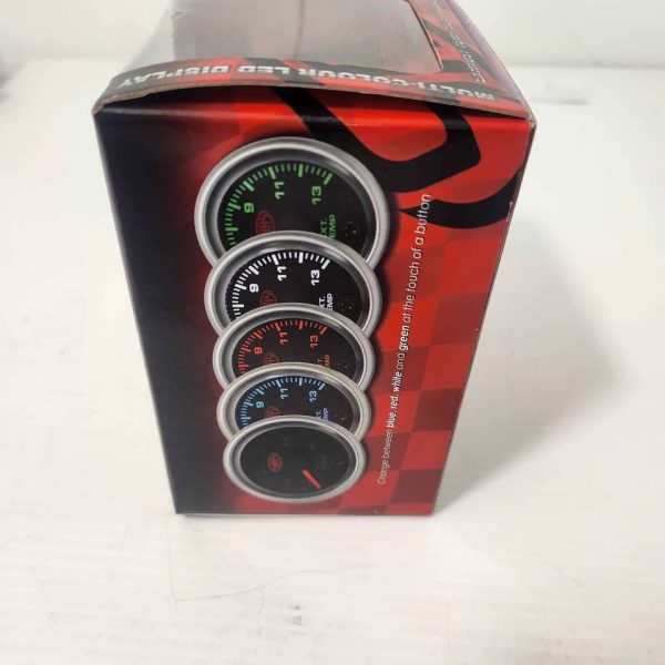 SASS EXHAUST TEMP GAUGE MUSCLE SERIES BLACK 12V #GN371741 - Image 7