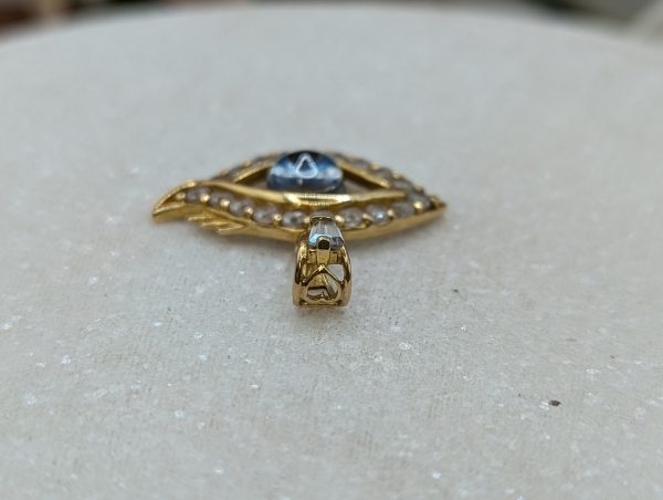Ladies 21CT Yellow Gold & CZ Evil Eye Pendant (3.0gms) - BP320950 - Image 4