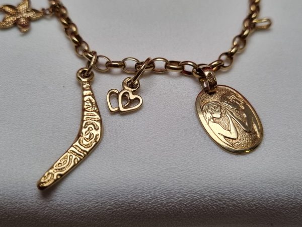 9ct Yellow Gold Charm Bracelet TW329868 - Image 8